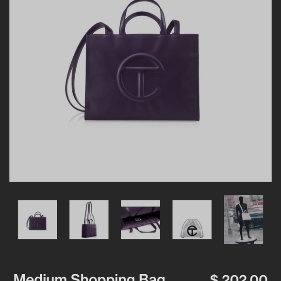 Authentic Telfar medium tote - Picture 2 of 6